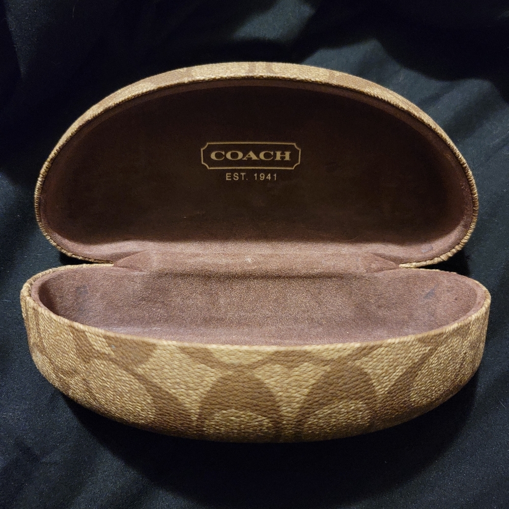 Coach eye glass case